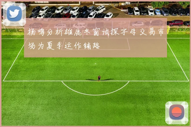 杨鸣分析雄鹿冬窗试探字母交易市场为夏季运作铺路